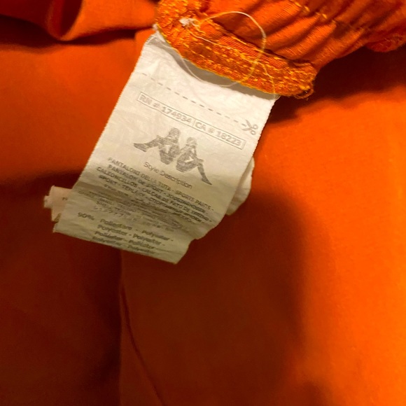 KAPPA Pants/Joggers Orange Medium - Picture 2 of 10
